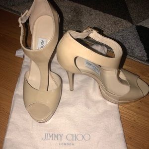 Jimmy Choo T-Strap High Heels